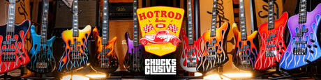 Meet our latest CHUCKSCLUSIVE! The Hot Rod Series featuring Spector Basses painted by Dan Lawrence
