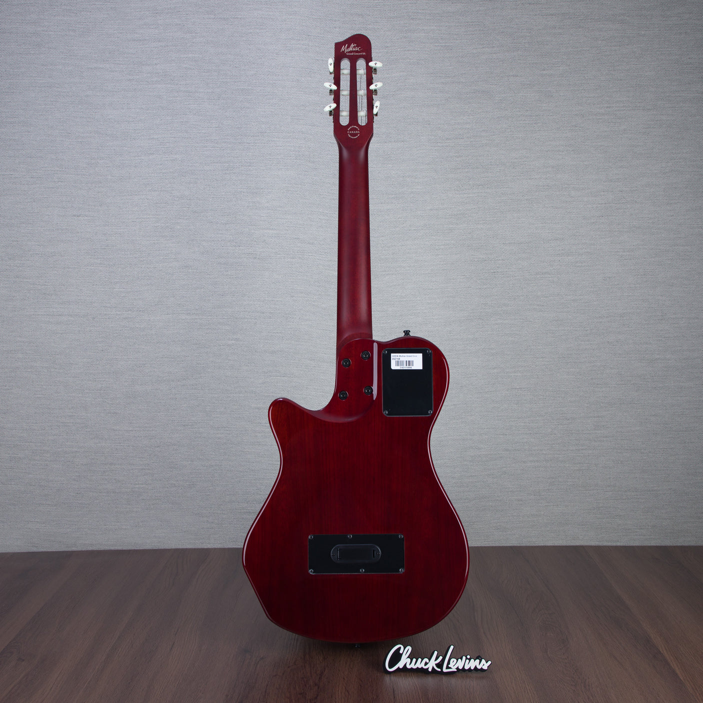 Godin MultiAc Grand Concert SA Nylon String Acoustic-Electric Guitar - Trans Black - CHUCKSCLUSIVE - #24311096