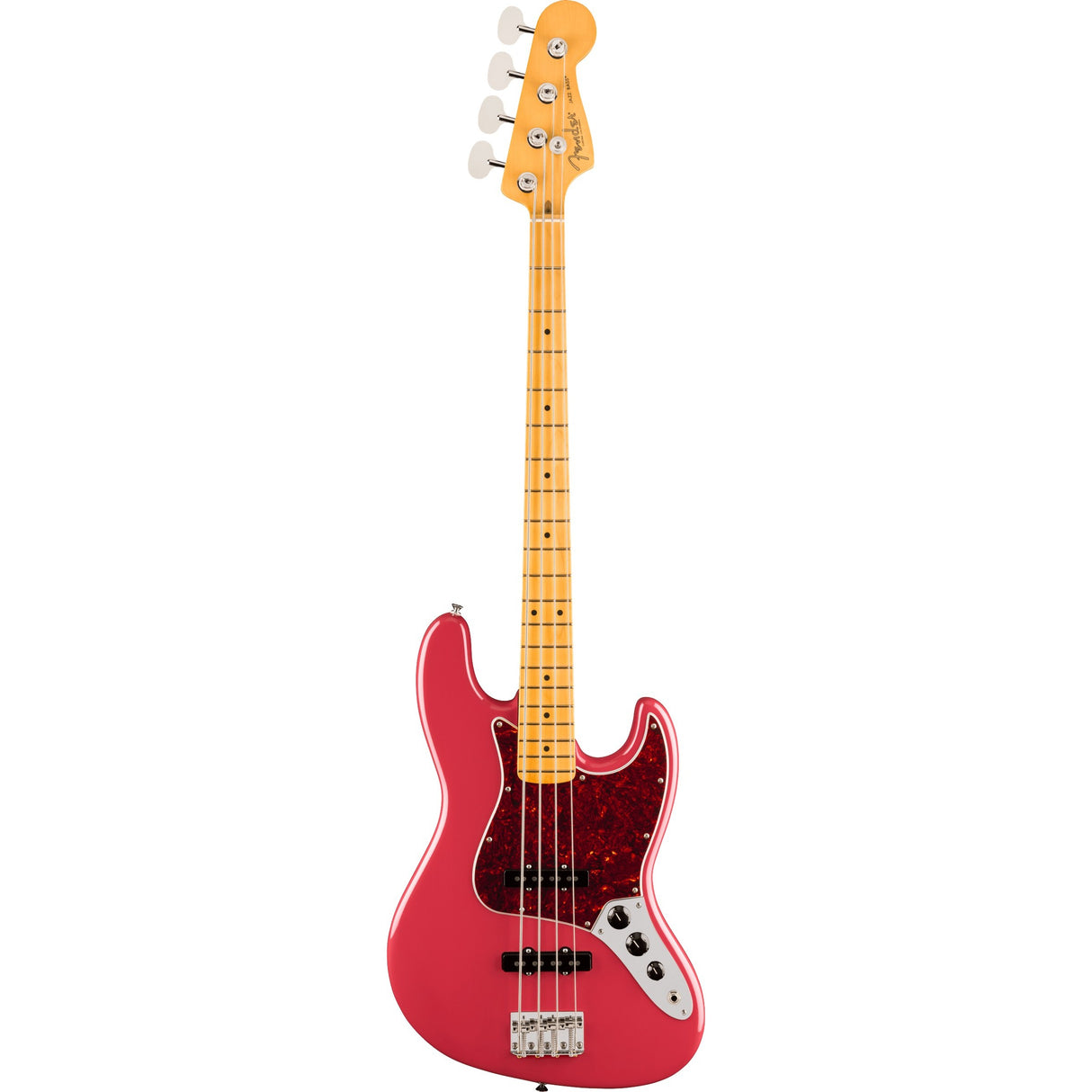 Fender American Professional Classic Jazz Electric Bass Guitar, Maple Fingerboard - Faded Dakota Red