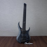Legator Ghost Super Shred Multiscale 8-String Electric Guitar - Satin Black Flame - #IM25060482