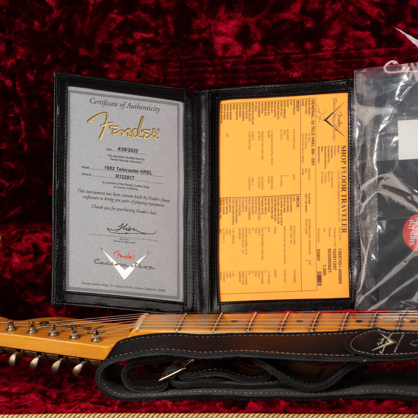 Fender Custom Shop 1952 Telecaster Heavy Relic - Sapphire Blue Transparent - CHUCKSCLUSIVE - #R122917