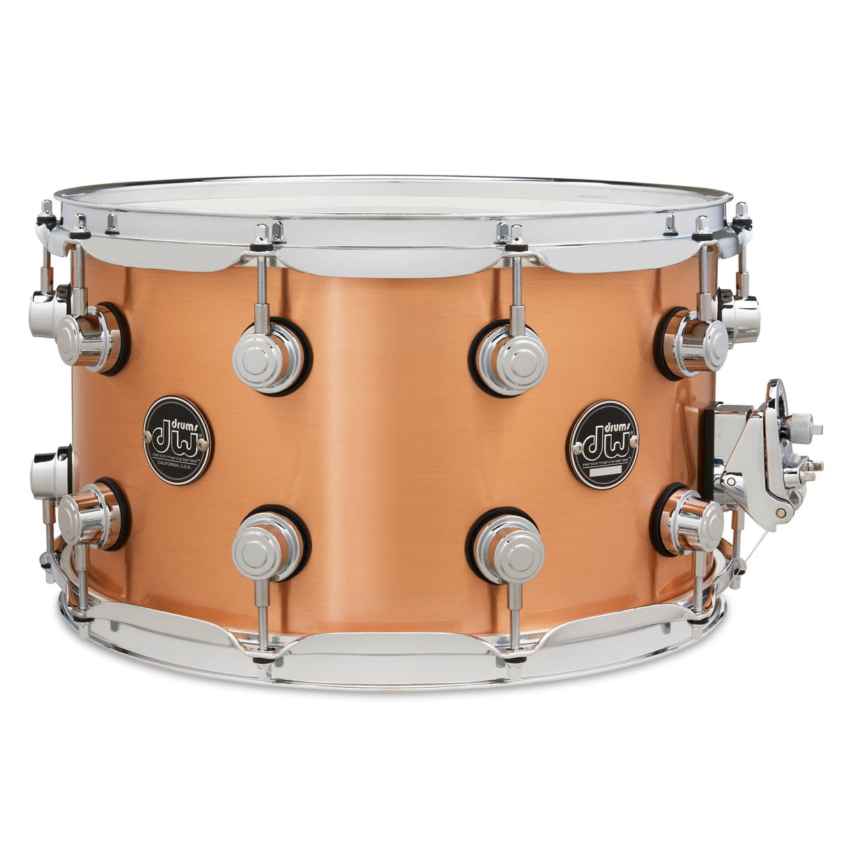 DW 8 x 14-Inch Performance Series Polished Copper Snare Drum