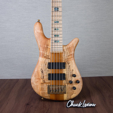 Spector USA Custom NS-5 5-String Electric Bass Guitar - Chestnut Natural - #2224
