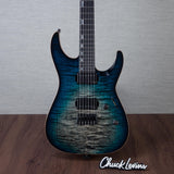 ESP M-II CTM FM/NT Electric Guitar - See-Thru Black Aqua Burst - #E4801252