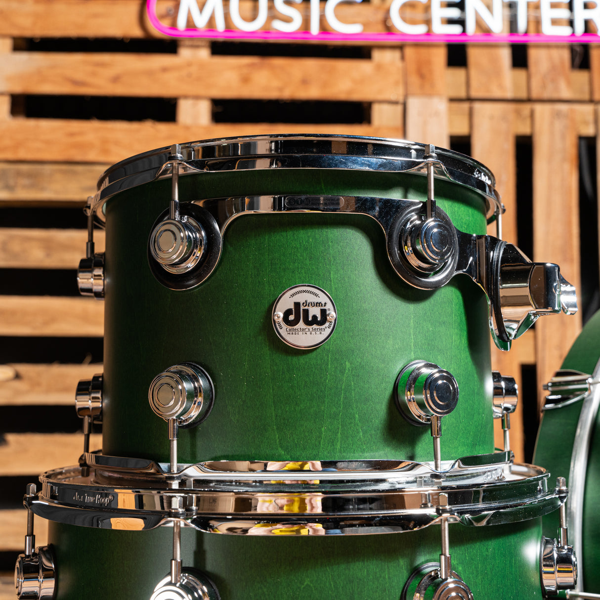 DW Collector's 333 Maple SSC 3-Piece Shell Pack - Emerald Satin Oil