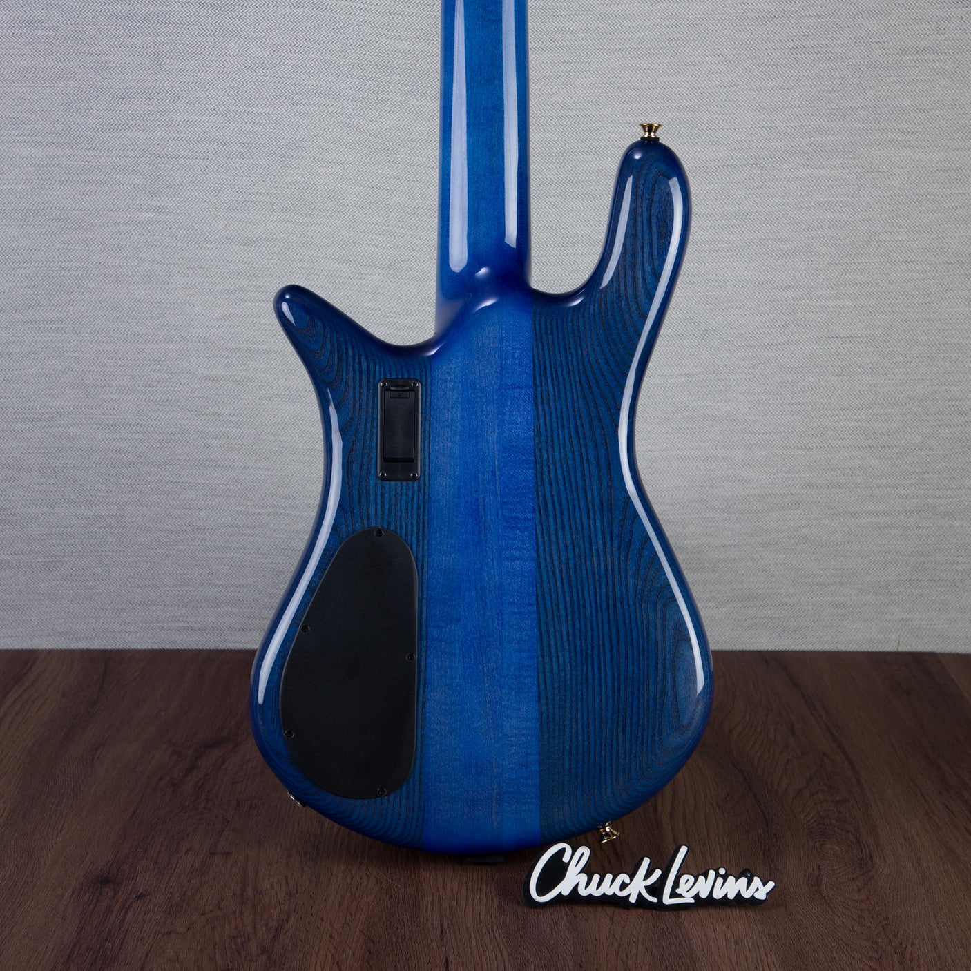 Spector Euro 5 LT Poplar Burl Over Ash 5-String Electric Bass Guitar - Faded Light Blue Gloss - CHUCKSCLUSIVE - #]C121NB23298