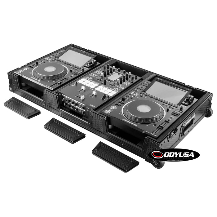 Odyssey 810134 10-Inch Coffin W/2 CDJ3000 - Black on Black