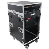 ProX T-16MRSS13ULT Universal 19 Rack-mount Mixer with 13U Top and 16U Front with 2 Side Work Tables