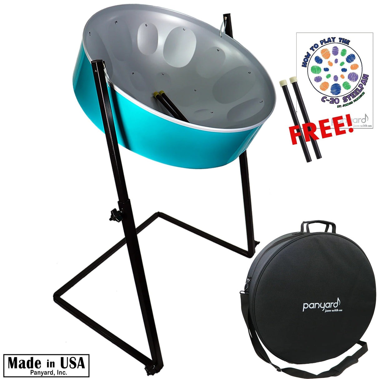 Panyard C-20 Lead Steel Pan - Ocean Wave - Plus Package