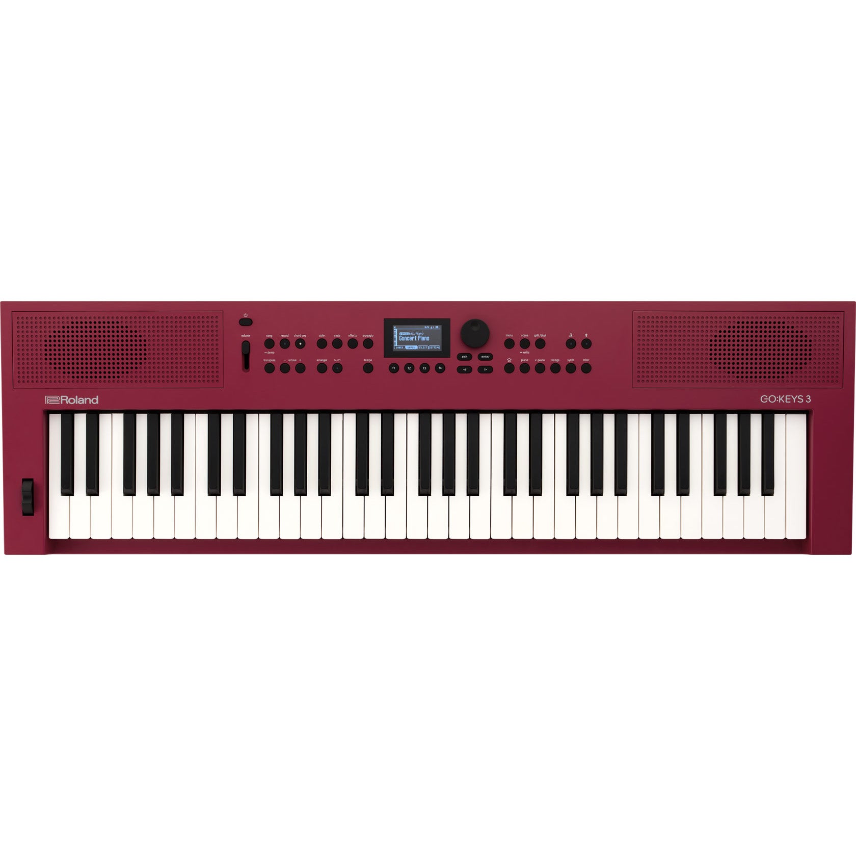 Roland GO:KEYS 3 61-Key Touch-Sensitive Portable Keyboard - Red