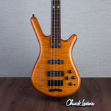 Warwick Limited Edition Pro Series Steametter 4-String Electric Bass Guitar - Special Amber Transparent Satin - #GPSG01025522