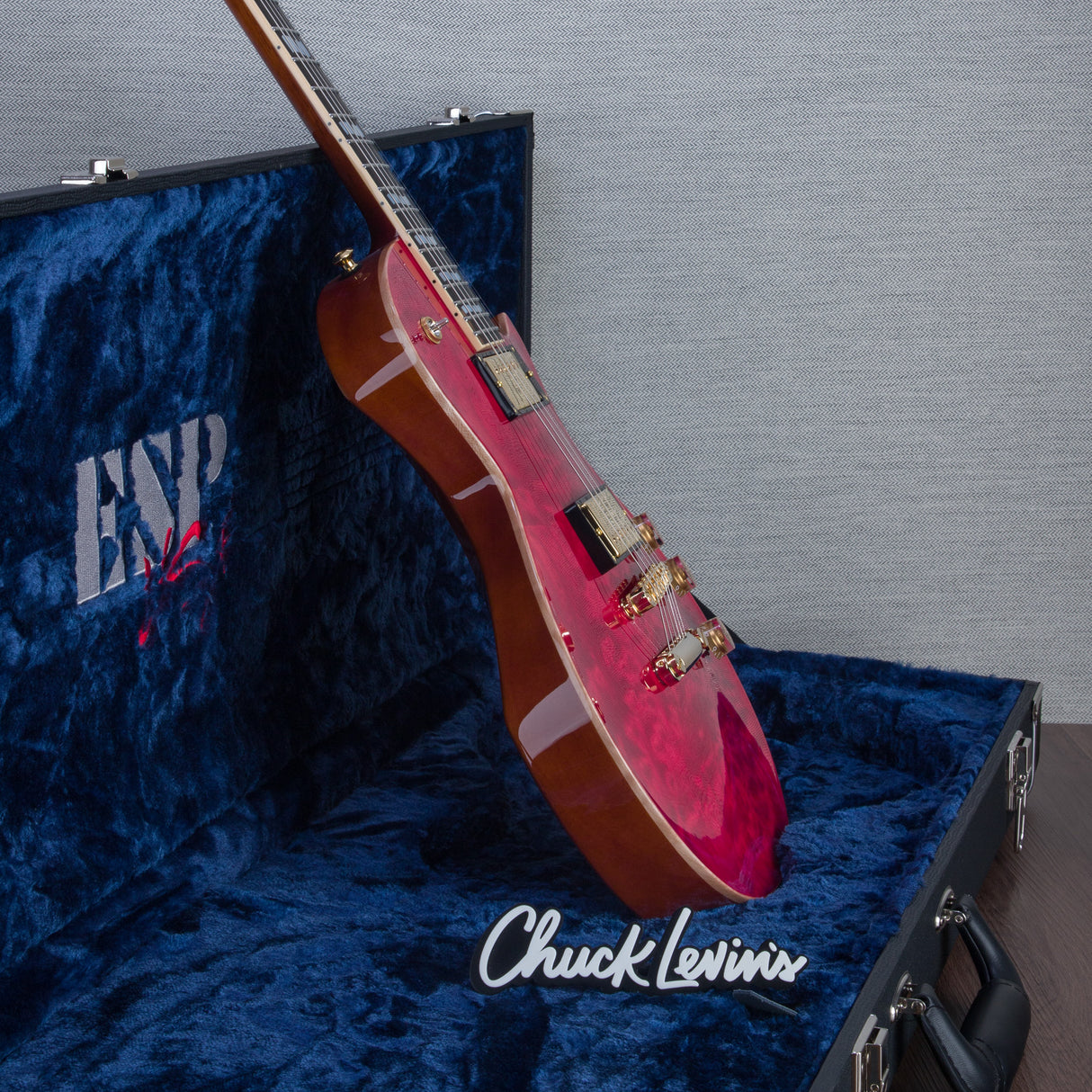 ESP USA Eclipse QM GH Electric Guitar - Raspberry - #US24124 - Mint, Open Box