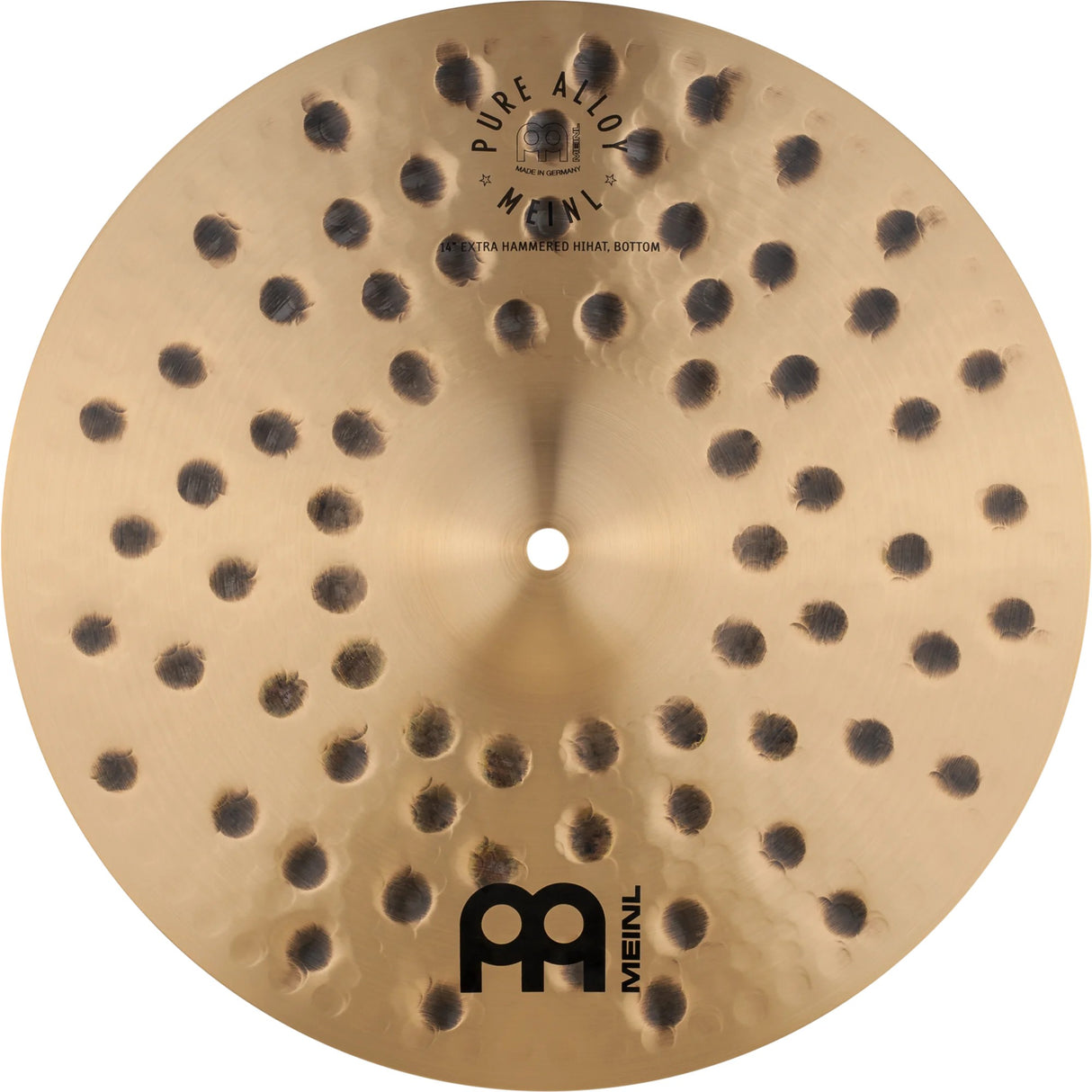 Meinl 14-Inch Pure Alloy Extra-Hammered Hi-Hat Cymbals