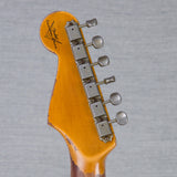 Fender Custom 1961 Stratocaster Electric Guitar Super Heavy Relic - Red Sparkle over 3-Color Sunburst - #CZ587441