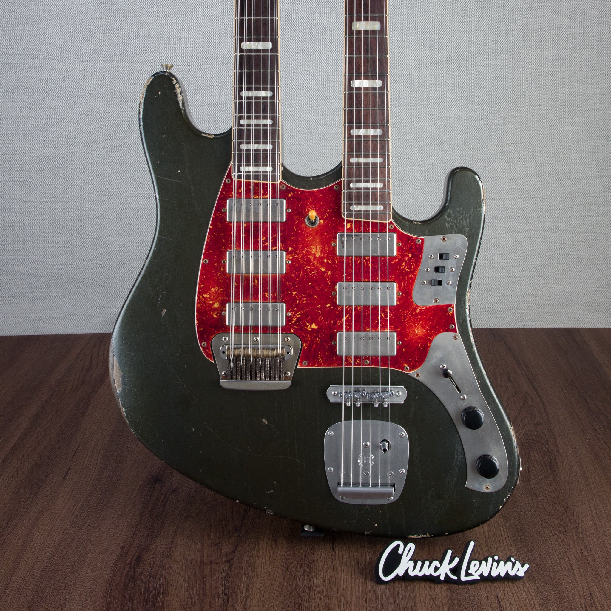 Castedosa Double Neck 6/12 String Baritone Electric Guitar