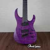 Legator N7FSS Ninja Super Shred Multiscale 7-String Electric Guitar - Satin Purple QM