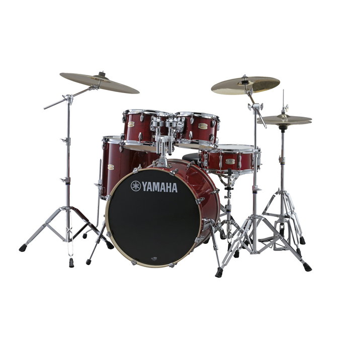 Yamaha SBP2F50CR Stage Custom Birch 5-Piece Shell Pack with 22-Inch Kick - New,Cranberry Red