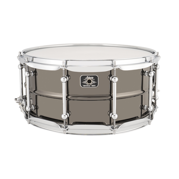 Ludwig Universal Metal 6.5x14 Brass Shell Snare Drum, Chrome-Plated Hoops