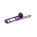 Jiggs pBone Plastic Trombone - Purple - New