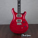 PRS CE24 Flame Maple Electric Guitar, Ebony Fingerboard - Scarlet Red - CHUCKSCLUSIVE - #230363638