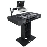 ProX XZF-DJCTBL Control Tower DJ Podium for Pioneer DDJ-REV7 XDJ-XZ FLX10 RANE Four - Black Finish