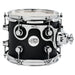 Drum Workshop 8" x 7" Design Series Maple Rack Tom - Black Satin - New,Black Satin