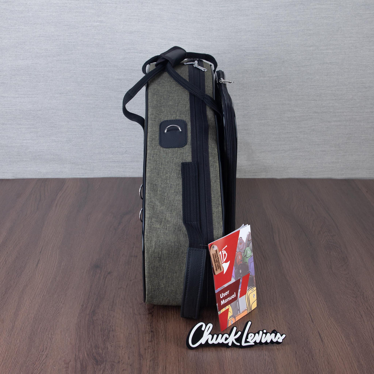 Marcus Bonna Alto and Non-Detachable Curved Soprano Double Saxophone Case - Cationic Green