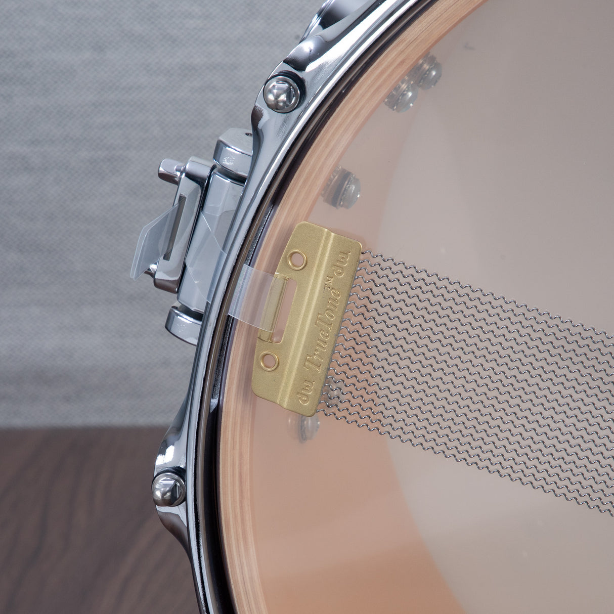DW 6.5 x 14-Inch Collector's Maple Exotic Series Snare Drum - Natural Lacquer over Koa