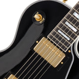 Gibson Custom Shop Les Paul Custom Long Scale Electric Guitar - Ebony