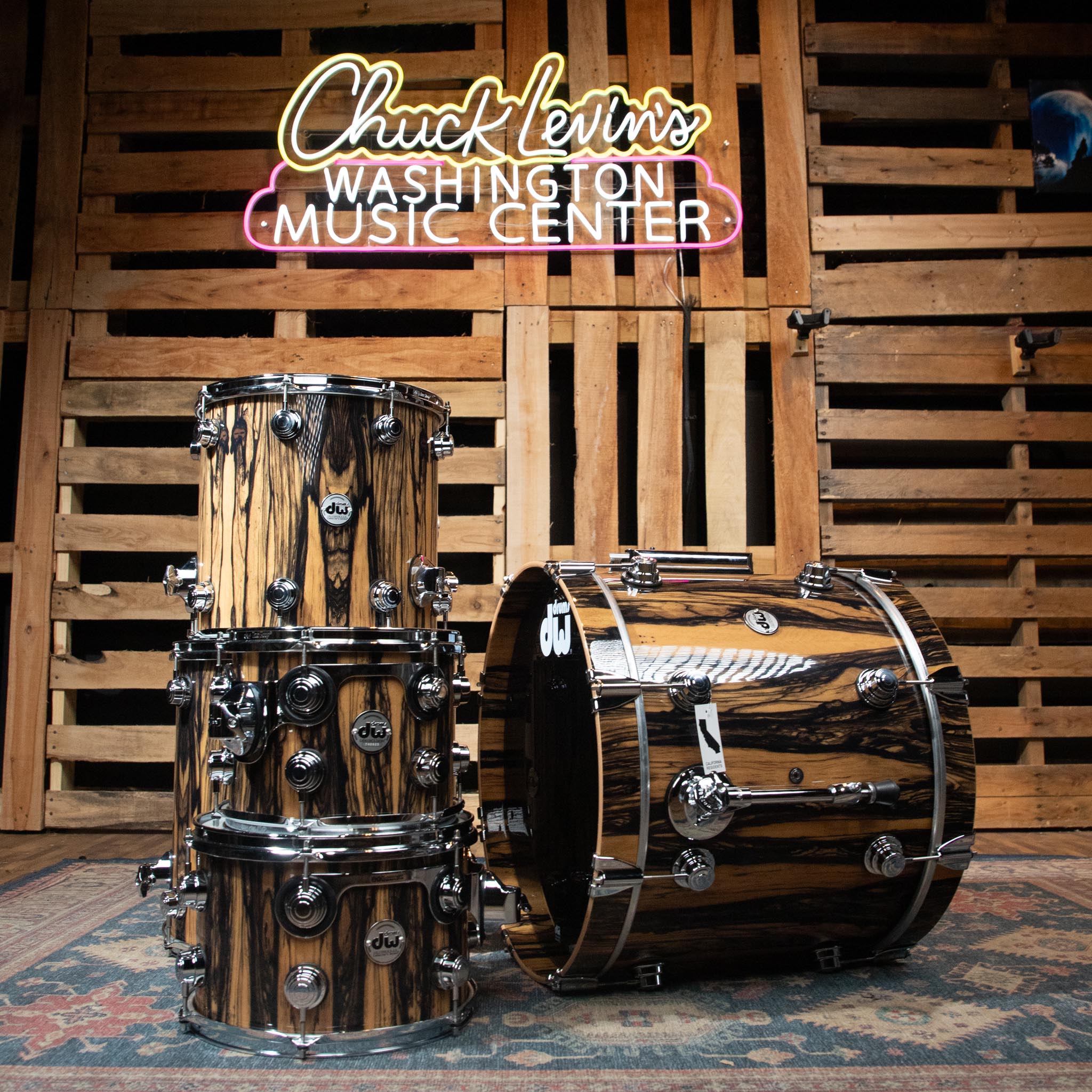 DW Collector's Series Exotic 5-Piece Shell Pack - Natural Lacquer