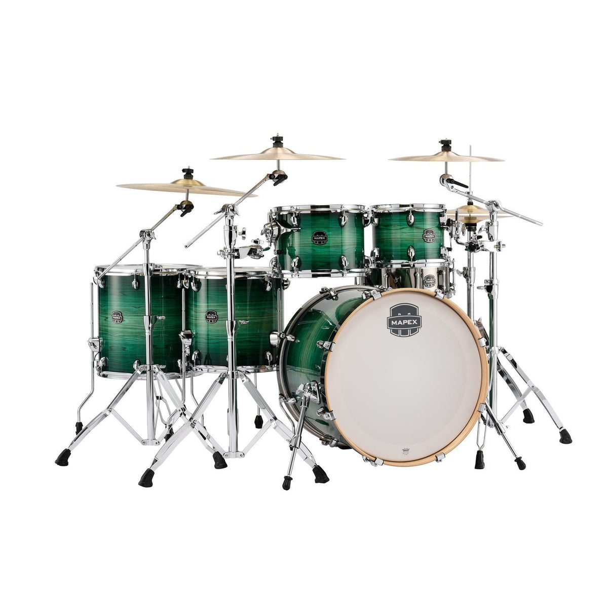 Mapex Armory 6-Piece Studioease Fast Shell Pack - Emerald Burst - New,Emerald Burst