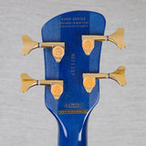 Spector Euro 4 LT Poplar Burl Over Ash Electric Bass Guitar - Faded Light Blue Gloss - CHUCKSCLUSIVE - #]C121NB23307