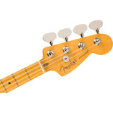 Fender American Professional Classic Mustang Electric Bass Guitar, Maple Fingerboard - Faded Dakota Red