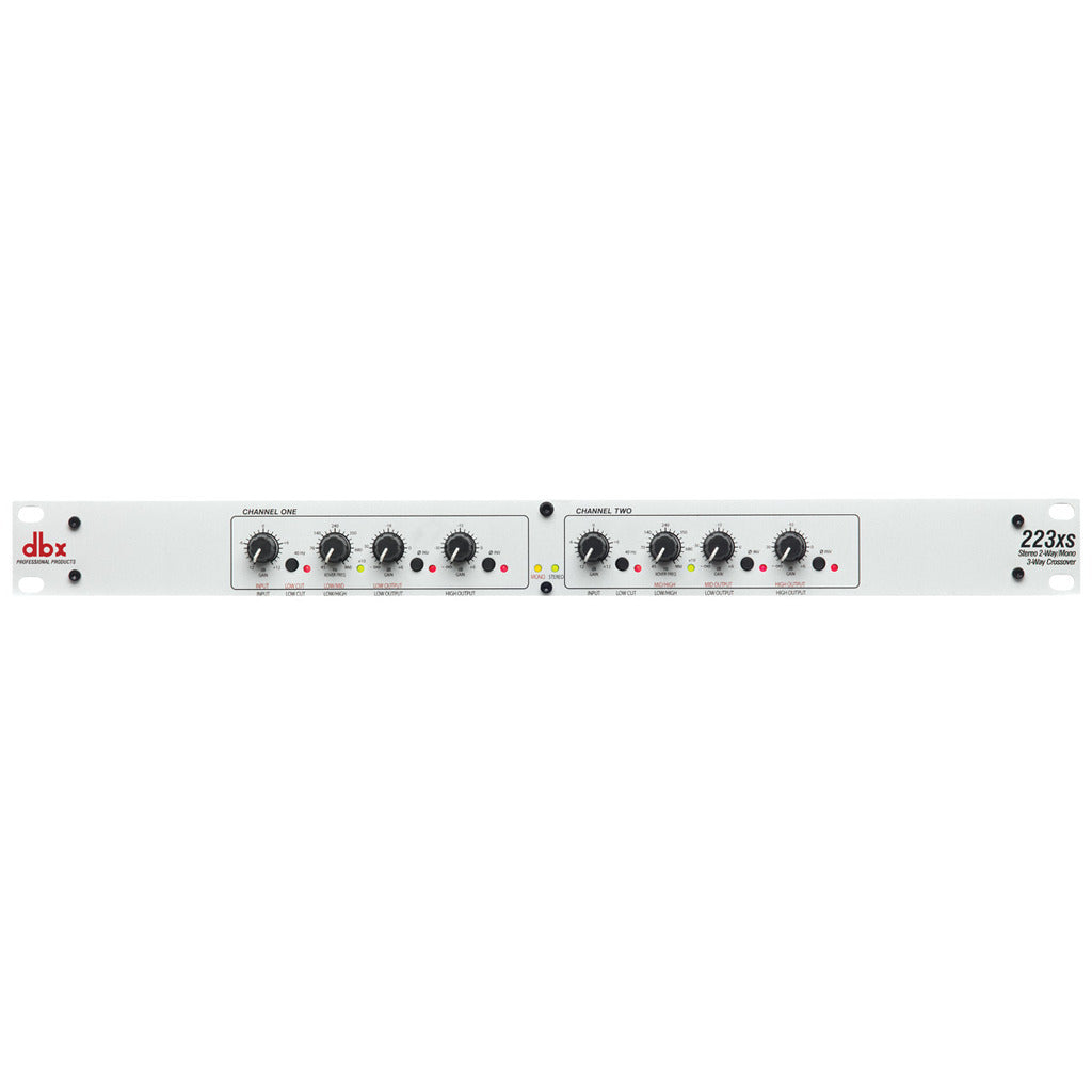 DBX 223xs Stereo 2-Way / Mono 3-Way Crossover (XLR) - Open Box, Mint