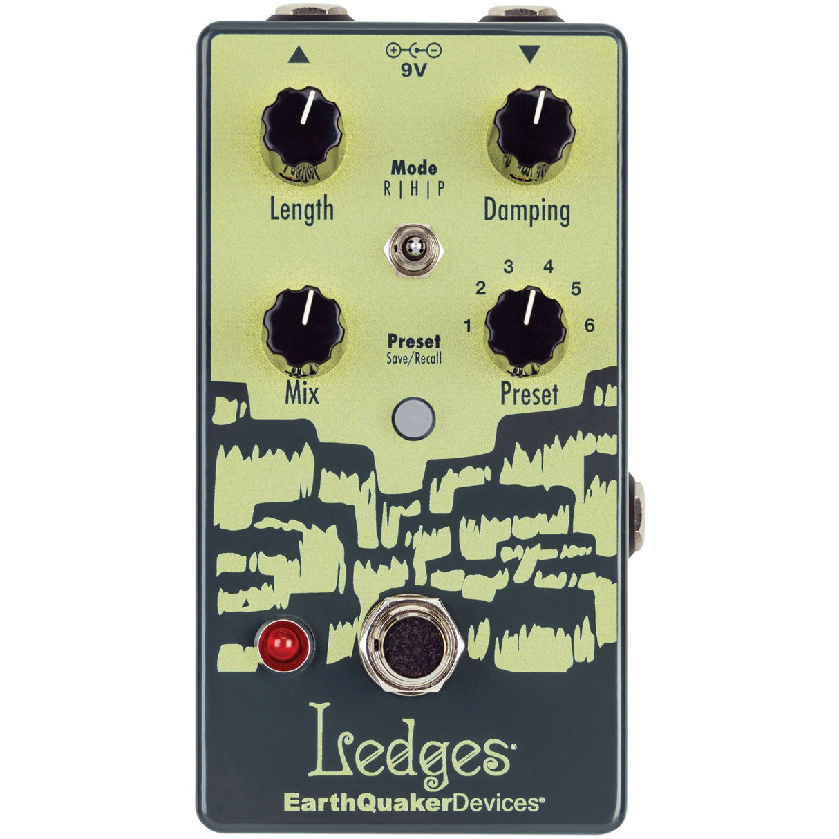 EarthQuaker Devices Ledges Tri-Dimensional Reverberation Effects Pedal