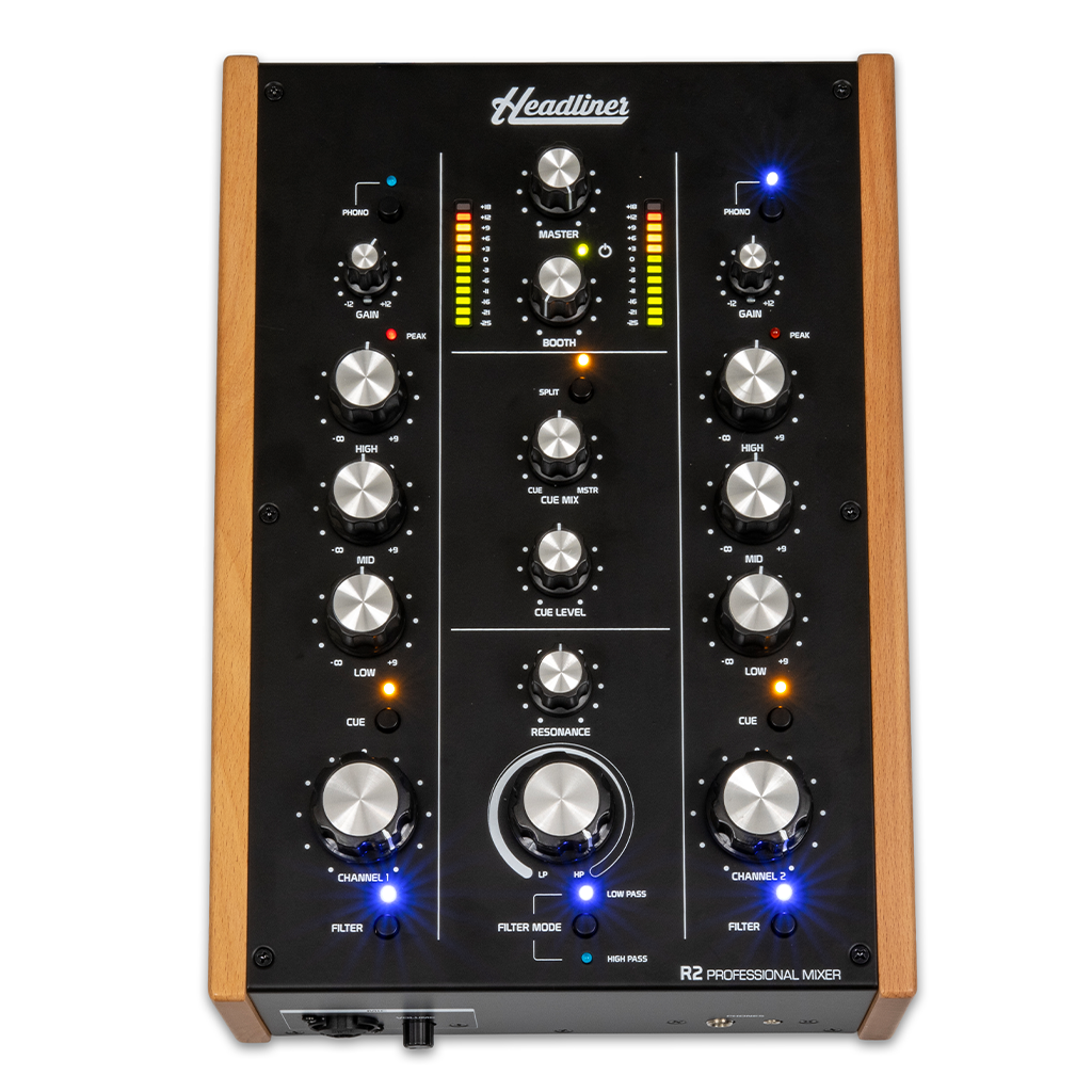 Headliner R2 2-Channel Rotary DJ Mixer