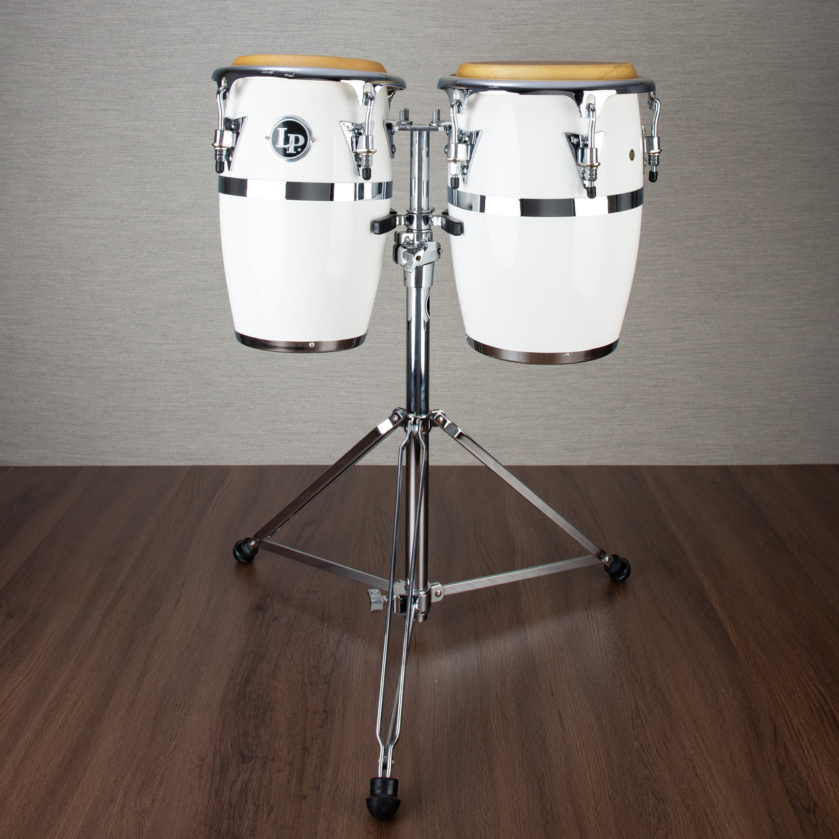 LP JRX1WH Jr Fiberglass Conga Set with Stand - White - Preorder