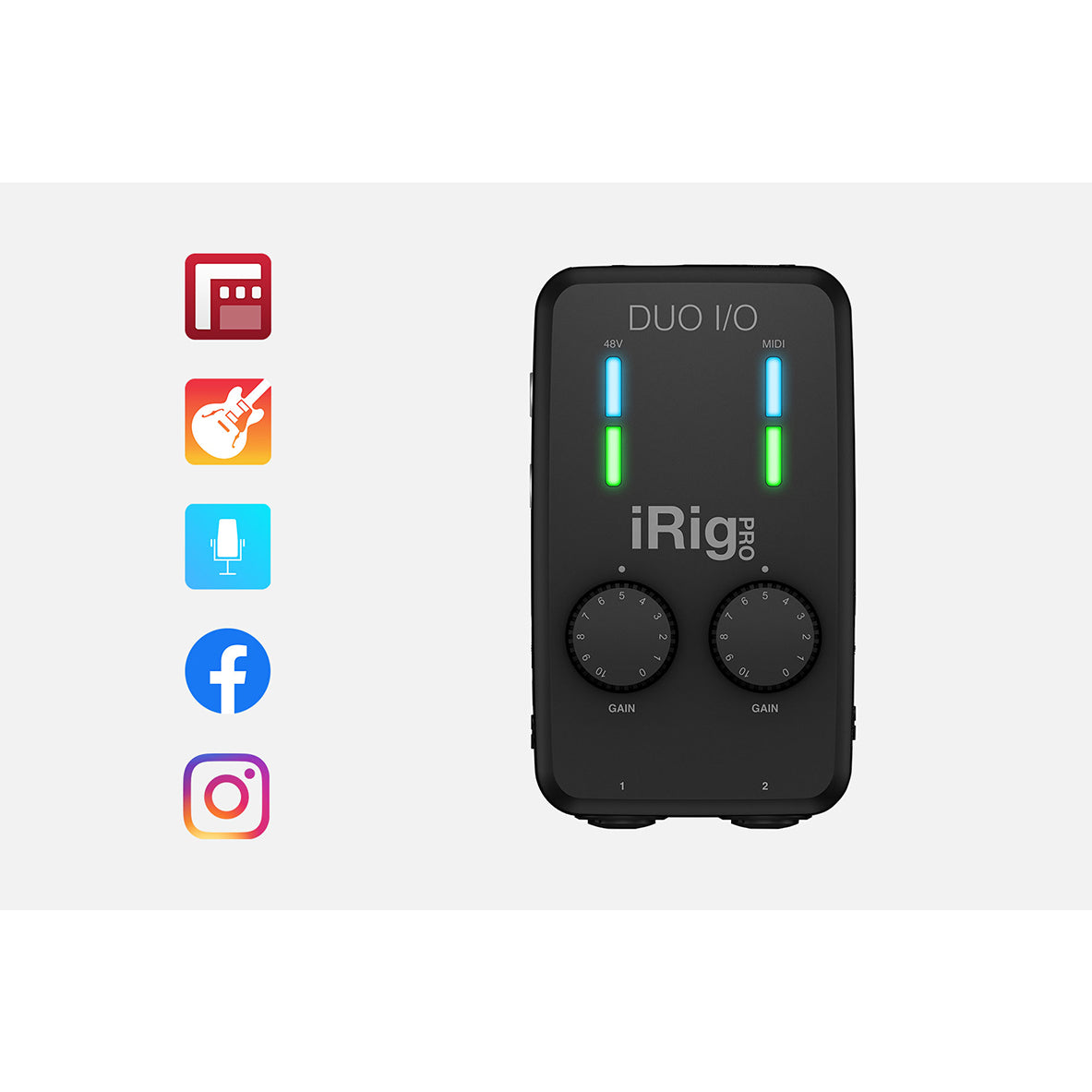 IK Multimedia iRig Pro Duo I/O Mobile 2-Channel Audio/MIDI Interface