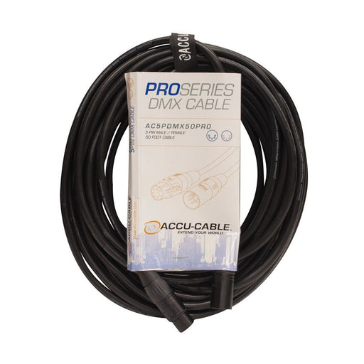 ADJ Accu-Cable AC5PDMX50PRO 5 Pin DMX Cable - 50-Foot - Mint, Open Box