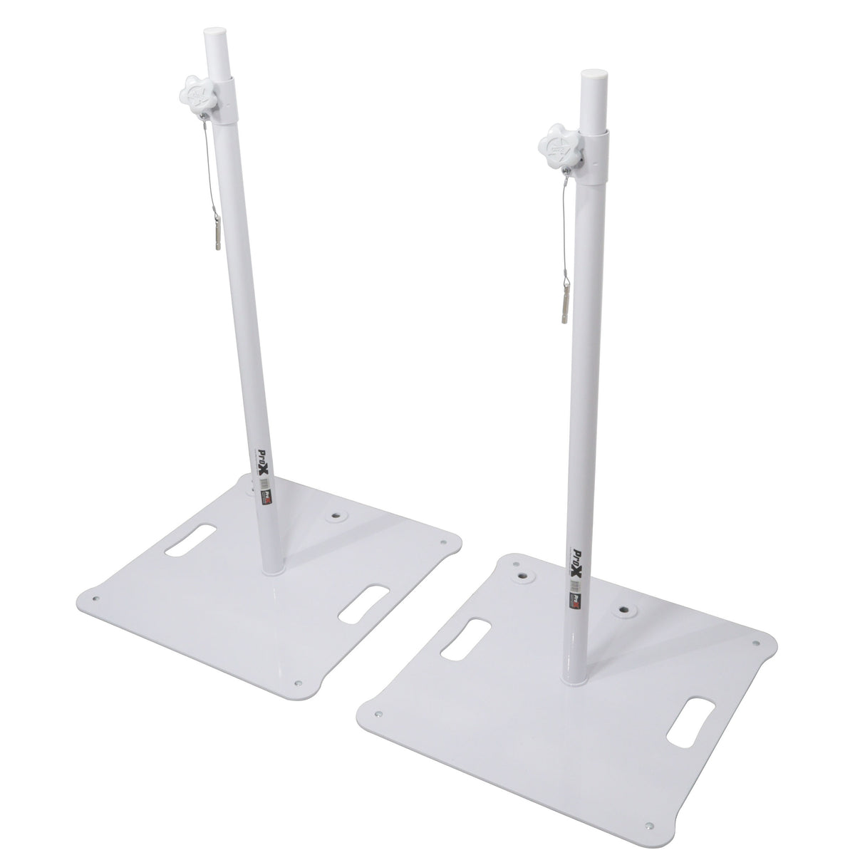 ProX X-POLARISWHX2 POLARIS Portable Speaker and Lighting Dual Stand Kit with Base Plate