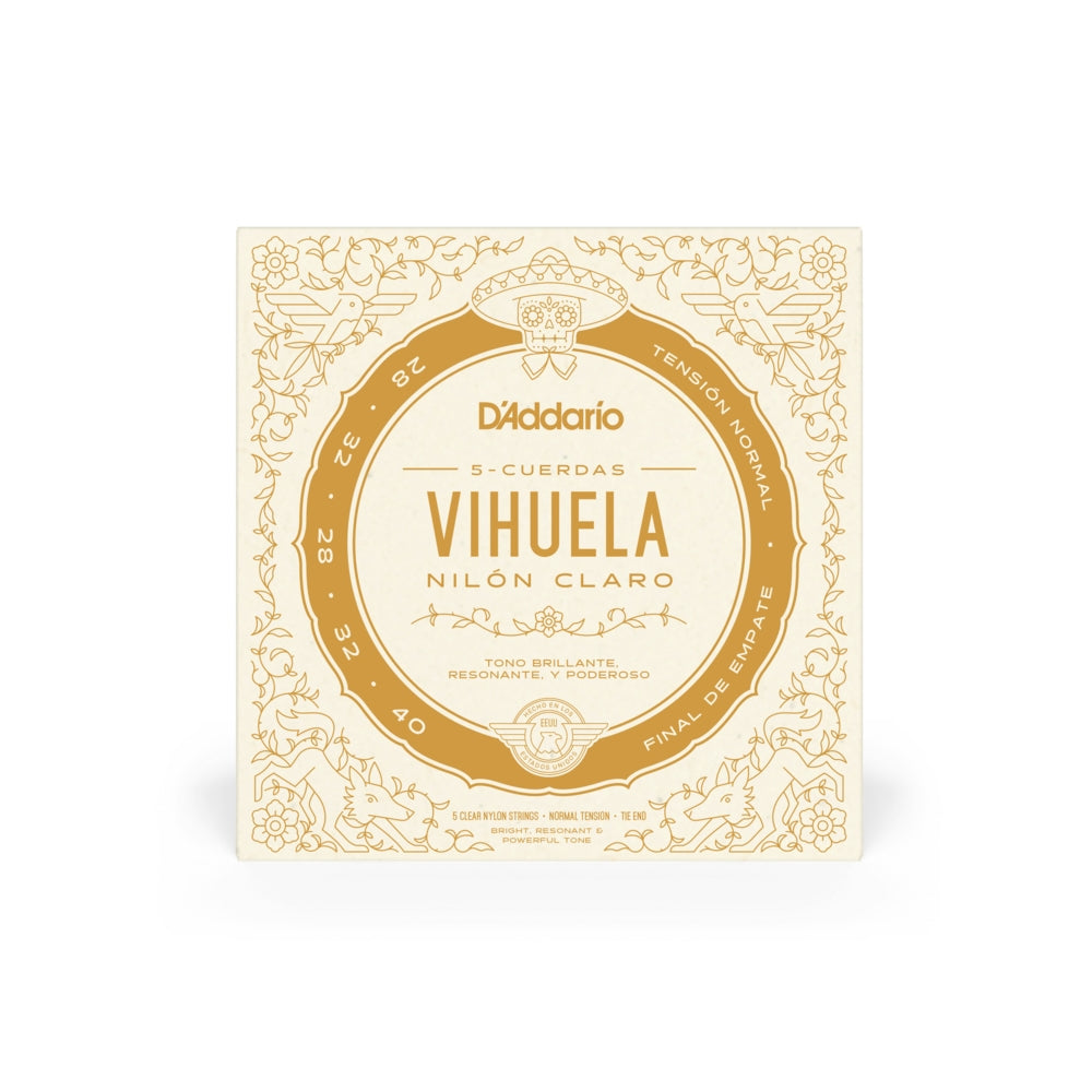 D'Addario MV10N Vihuela Normal Tension Set