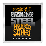 Ernie Ball Hybrid Slinky Stainless Steel Wound Electric Guitar Strings .09-.46