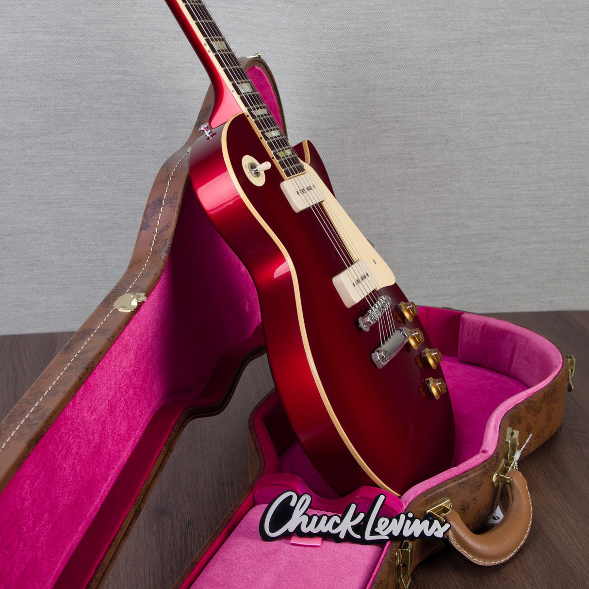 Gibson Custom Shop 1956 Les Paul Standard Electric Guitar - Gloss Candy Red - #63162