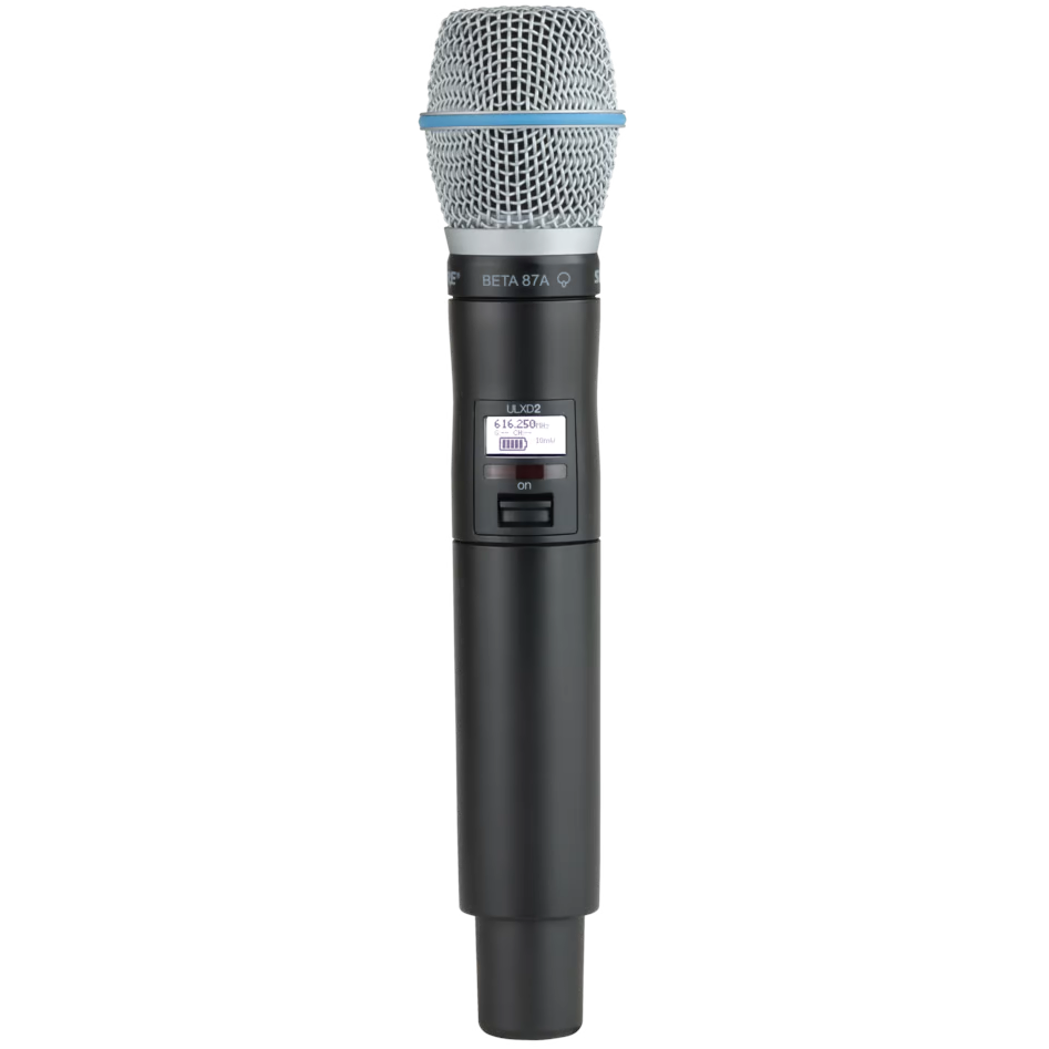 Shure ULXD2/B87A Handheld Transmitter with Beta 87A Capsule - H50 Band - Mint, Open Box