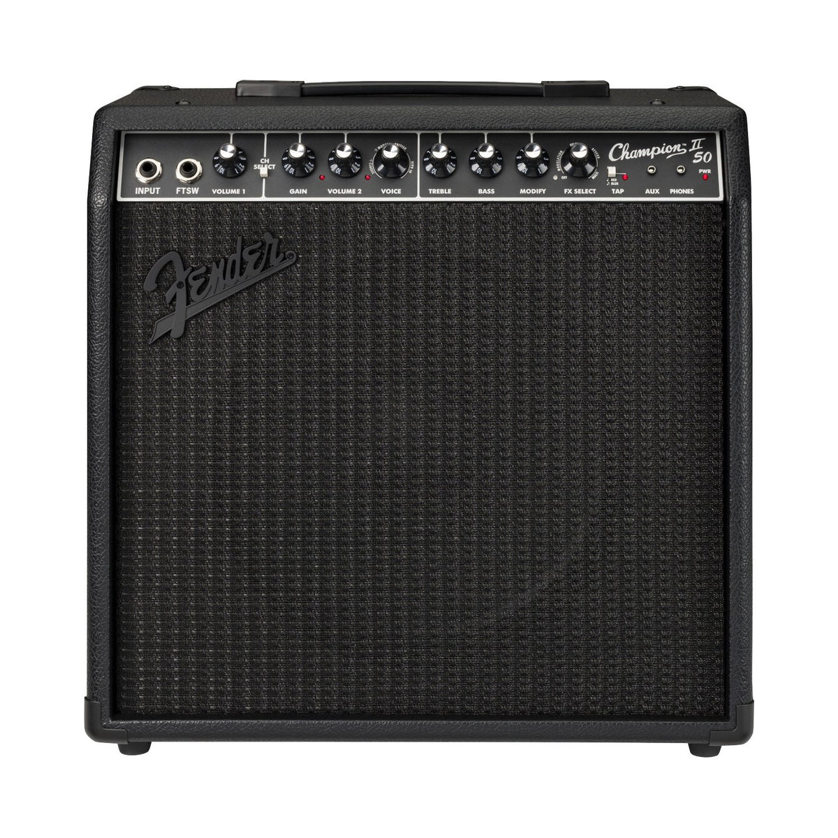 Fender Champion II 50 Blackout 50-Watt 1x12-inch Combo Guitar Amplifier