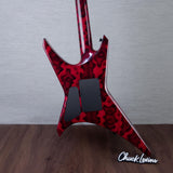 Jackson Custom Shop Warrior Electric Guitar - Snake Skin Red - #J11248