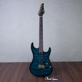Suhr Limited Edition Standard Thin Burst Electric Guitar - Trans Teal - #89444