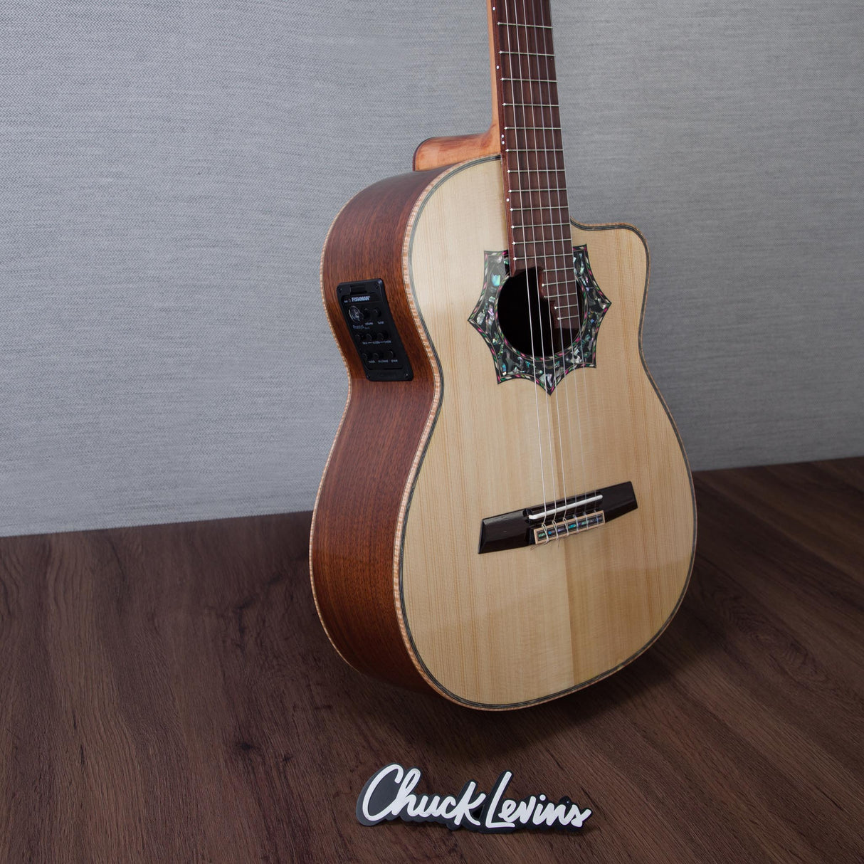 Arce WT-ES-200-PPK Walnut/Engelman Spruce Acoustic Electric Requinto - #00112