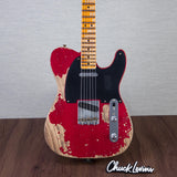 Fender Custom Shop 1952 Telecaster Electric Guitar Super Heavy Relic - Aged Bing Cherry Transparent - #R142796