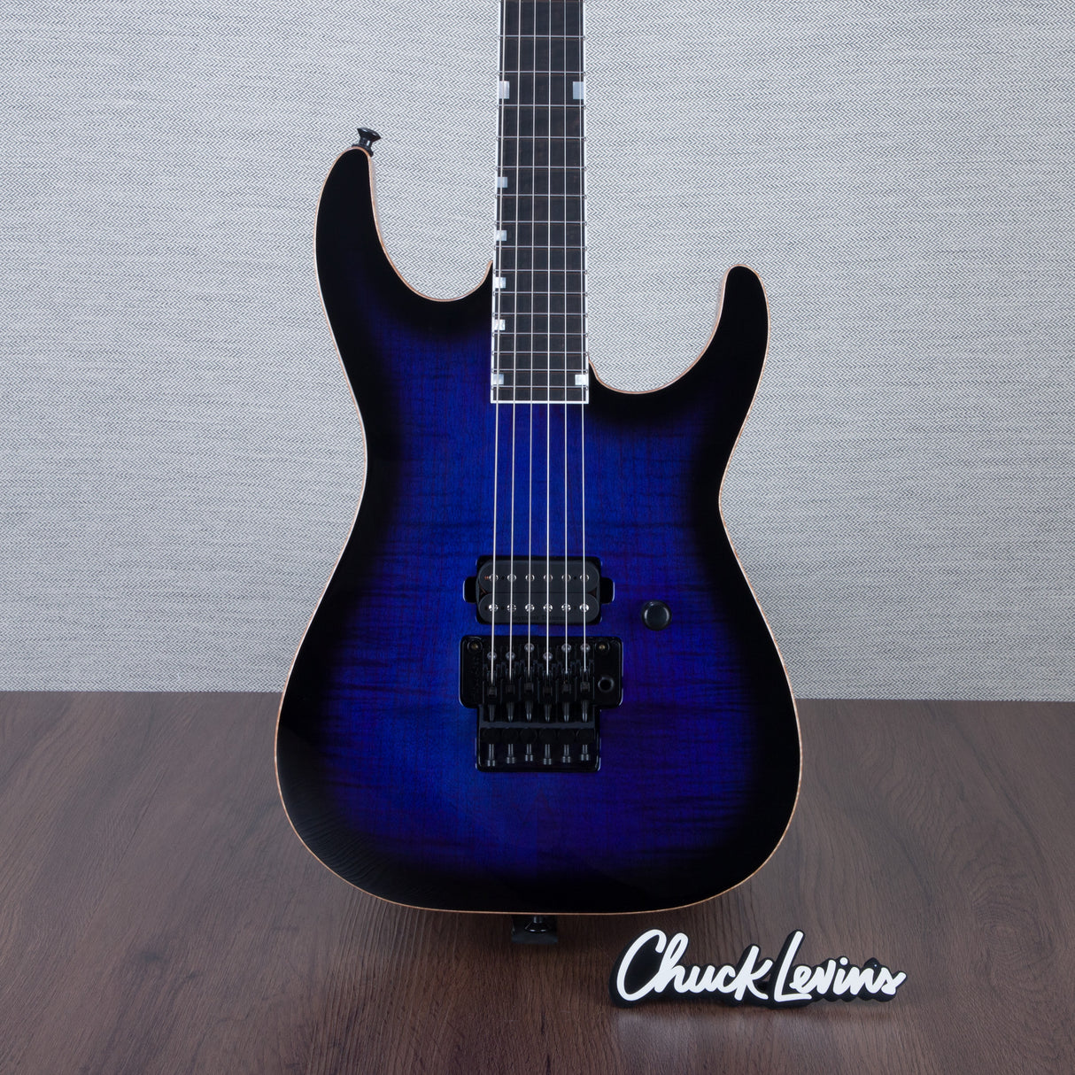 ESP USA M-1 DX FR Electric Guitar - Dark Blue Sunburst - #US24257 - Mint, Open Box